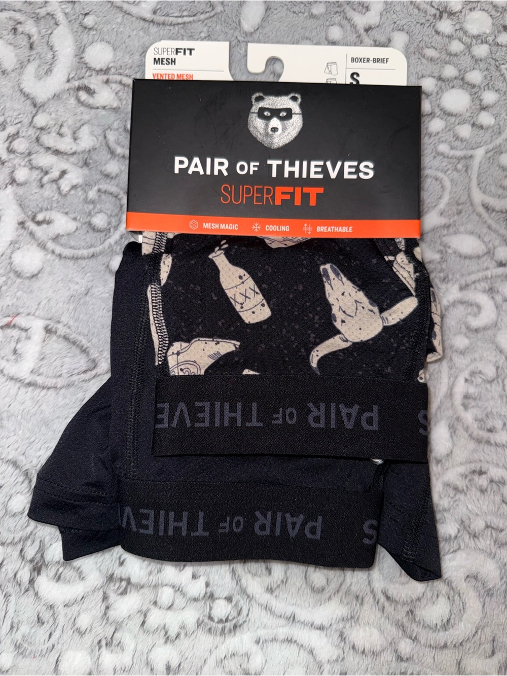 Pair of Thieves Men’s SuperFit Mesh Boxer Briefs 2 Pack Size Small NWT